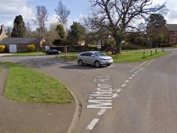 Horn Hill Road at the junction of Milton Road and Berry Hill Road, west Adderbury. One of the two roads at the junction is to be closed in a trial. Picture by Google