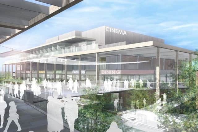 An artist's impression of how the Castle Quay 2 'Waterfront' development will look like