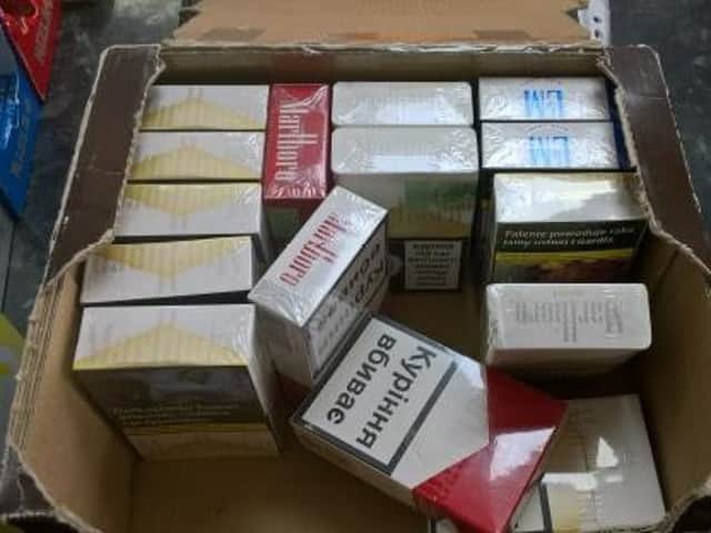 Oxfordshire Trading standards swooped in on the Warwick Road, Banbury shop in June 2019, seizing nearly 3,000 illegal cigarettes as part of the case (photo from Oxfordshire County Council)