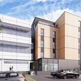 Artist's impression of the new building. (Image from Oxford University Hospitals NHS Foundation Trust)