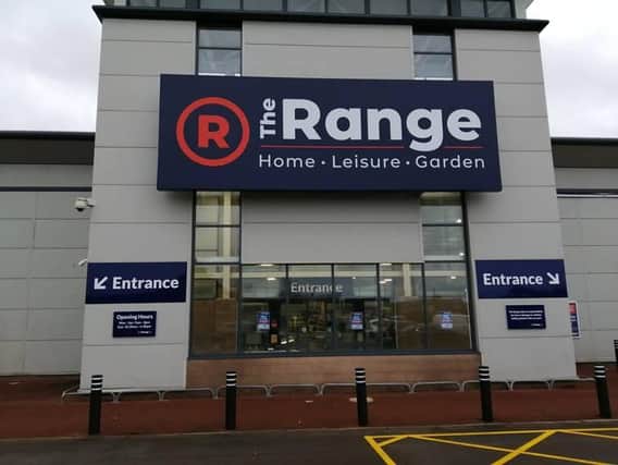 A photo from the recent store launch of The Range in Widnes, Cheshire from last month, February 2021. (photo from The Range)
