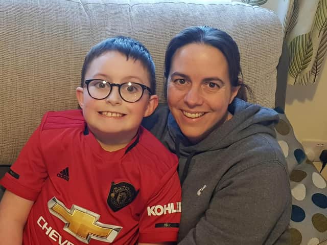 Jenny Best and her son, Nathan aged 10. (Photo from Helen & Douglas House hospice)