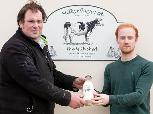 Ben Coles and colleague Simon Hodgkinson at the Milkywheys milk bar