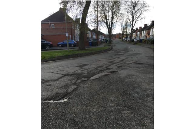Cope Road where resurfacing has been scheduled (photo from Cllr Hannah Banfield)