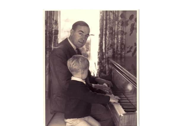 A young Steven Trembath on the piano.