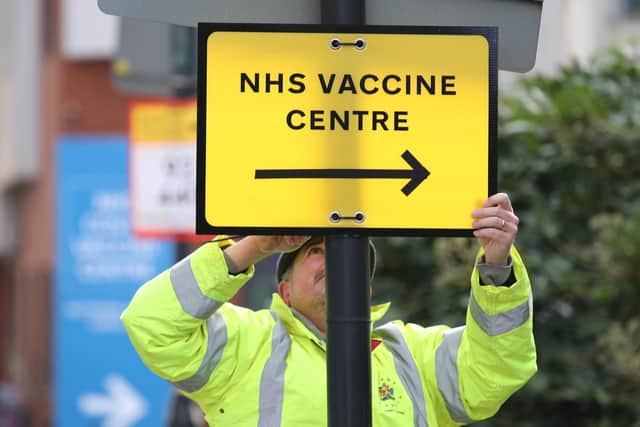 Nearly half of people in the Cherwell district have received their first dose of a Covid-19 vaccine, figures reveal.