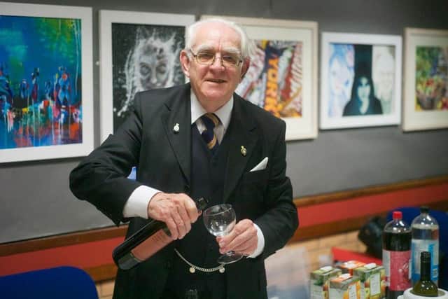 A photo of Mr Alan Sargeant at his 'This is your life' celebration for his 85th birthday hosted by his family in 2019 (Image from the Sargeant family)