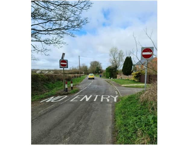 Banbury police issued multiple warnings after motorists were found to have breached 'No Entry' road traffic signs in the Nethercote area of Banbury. (photo from the TVP Cherwell Facebook page)
