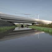 Artist's impression of the Oxford Canal Viaduct by Moxon Architects © HS2 Ltd