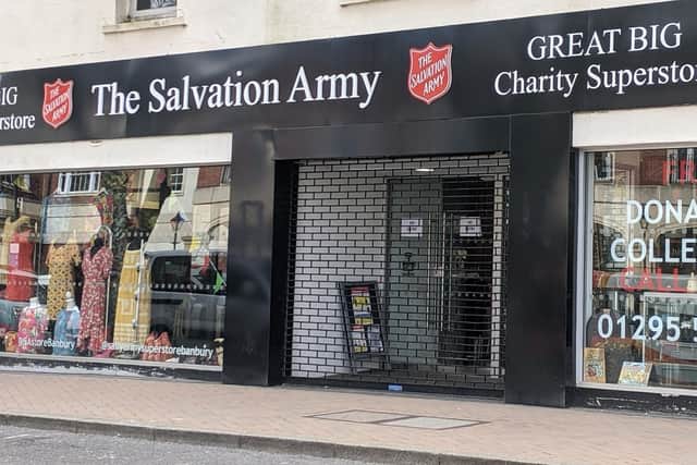 The Salvation Army charity superstore in Bridge Street, Banbury