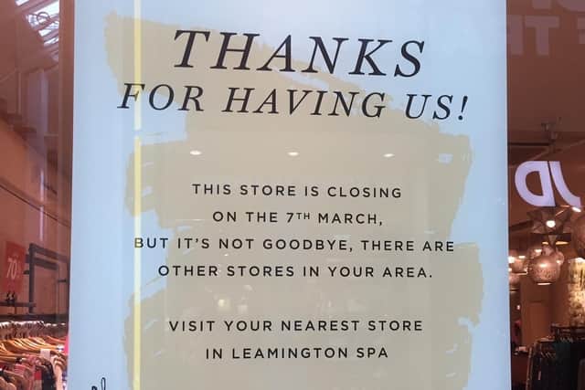 Monsoon store message to customers