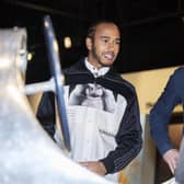 Prince Harry and Lewis Hamilton at The Silverstone Experience