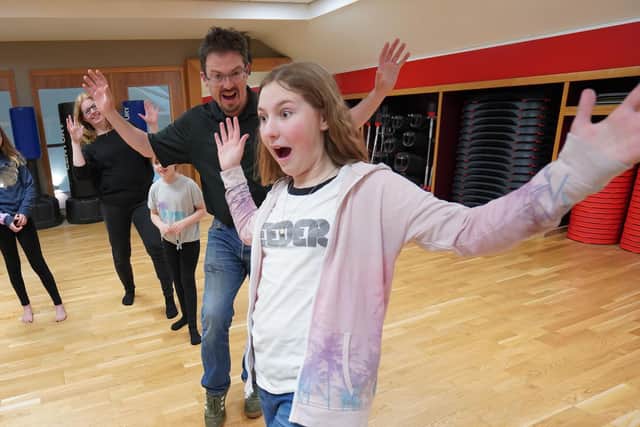 Anne Docherty and Mark Hinds from Warwick, are the creative minds behind Comedy at Work and are running workshops for primary school-aged children. Photo by jane@janusphotography.co.uk