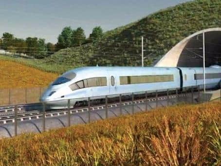 Trains will rocket through South Northamptonshire at 225mph