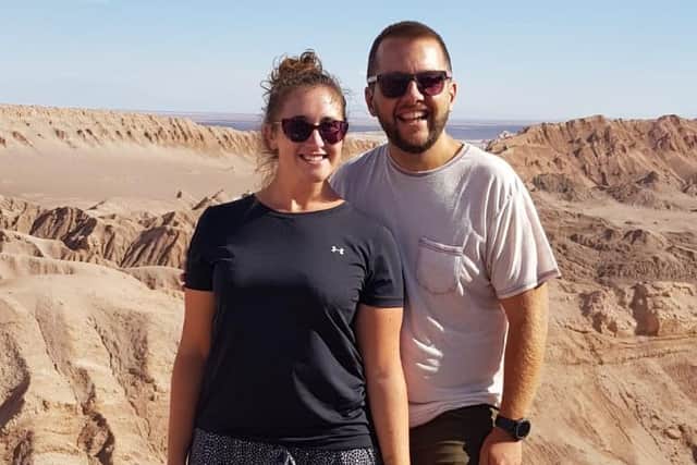 Briony and Nick Blake during their visit to countries in South America