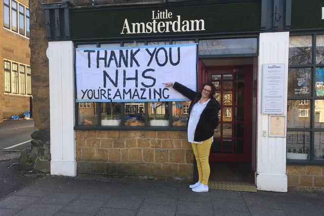 Little Amsterdam shows their support for the NHS