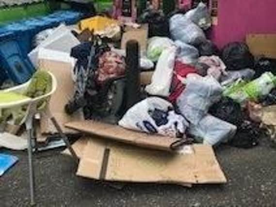 A WODC picture of dumped domestic rubbish during the lockdown