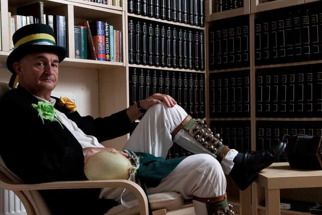 Bryan Sheppard, pictured in Tim Plester and Rob Curry's film Way of the Morris which told the story of the Adderbury Morris side decimated by the carnage of World War One. Picture by Wolf Marloh.