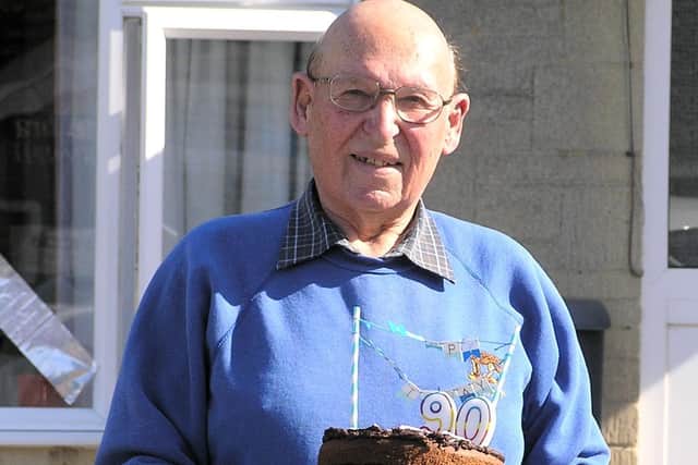 Ted Sutton who celebrated his 90th birthday during the coronavirus lockdown