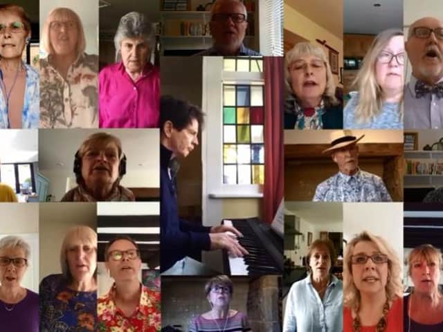 The newly formed virtual Hornton village choir