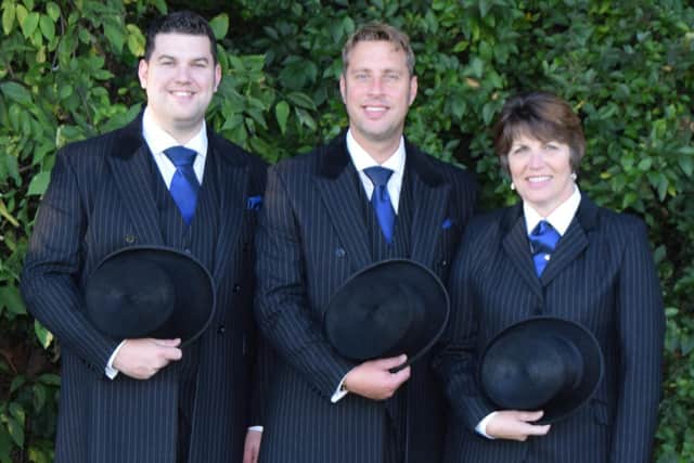 Aaron Taylor (Funeral Director), Edd Frost and Barbara Scrimshaw of Edd Frost and Daughters. Also part of the team but not pictured are Paul and Chris Cousins
