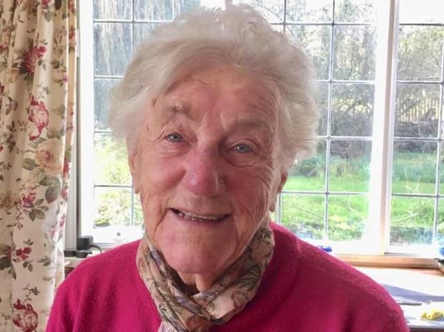 Joanna Chadwick, 95, who served in the Met Office of the RAF for three years up until the end of the Second World War