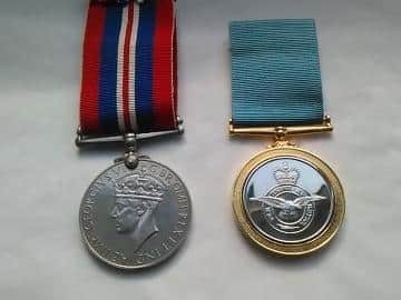 Mrs Chadwick's veterans' war medals