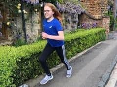 Pupil Maia Bradley (12) from Banbury ran a 2.6k run every day for a week.