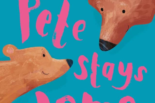 The cover of Pete Stays Home a helpful and engaging book to encourage children to express their feelings