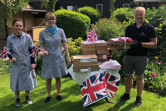 Danny Webster, who runs Webster's Event Catering, launched an afternoon tea delivery servicefor the VE Day celebrations.He donated and delivered 50 afternoon teas to the Wardington Care Home.