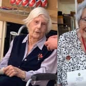 Edna Sewell, 95, and Margery Hawes, 97, were honoured on VE Day