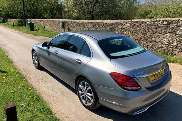 A silver 2014 Mercedes stolen from a residence in Keats Road, Banbury