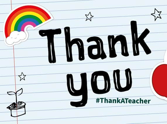 Thanks You #ThankATeacher (photo from Oxfordshire County Council)