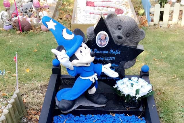 Mickey Mouse memorial stolen from the grave for Shaqil Hussain Hafiz in Banbury