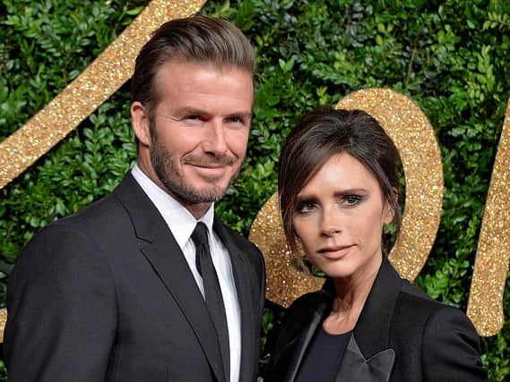 David and Victoria Beckham who have holed up in their Great Tew home for lockdown. The couple now plan an underground extention linking their garage to their large 6m home. Picture by Getty Images