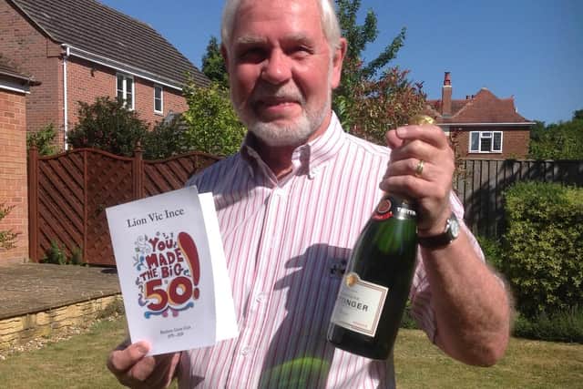 Vic Ince celebrates 50 years as volunteer with the Banbury Lions Club