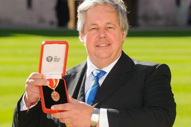 Former Foreign Office minister and Banbury MP, Sir Tony Baldry, after receiving his knighthood in 2012