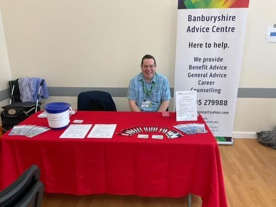Gloria Hunniford OBE contacted theBanburyshire Advice Centre to let them know of the approval of a 2,000 grant.(pictured Andy Willis, chair of the Banburyshire Advice Centre)