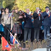 Photo shows a scene from the wreath-laying ceremony in Banbury from 2019. (Submitted photo from Banbury Town Council)