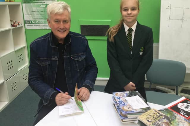 Milena Baldyga, a student at Dashwood Academy, Banbury enjoyed a visit from author, Eamonn Reilly (Submitted photo)