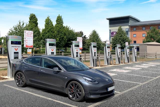 InstaVolt doubles number of electric vehicle chargers at its M40 Banbury hub (Submitted image from InstaVolt)