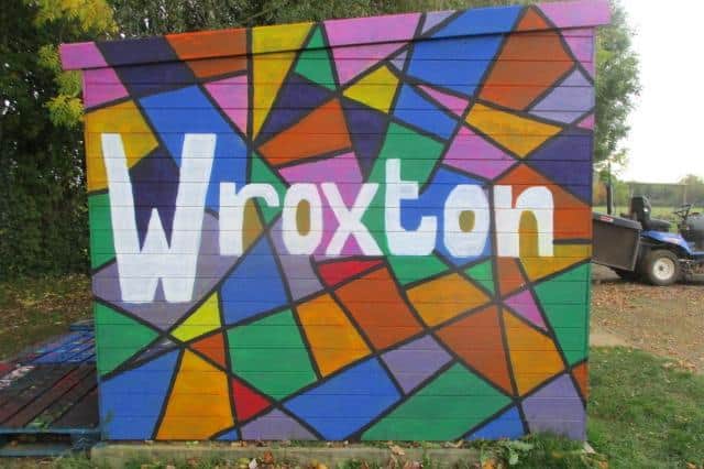 Mrs Gemma Ruffle, the teacher for years two and three at Wroxton Primary School, painted the shed at the school with help from her father as part of an urban art project for her class