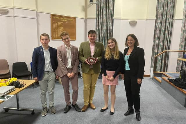 Sibford School wins the seventh annual democracy challenge hosted by North Oxfordshire MP Victoria Prentis (submitted photo from office MP Victoria Prentis)