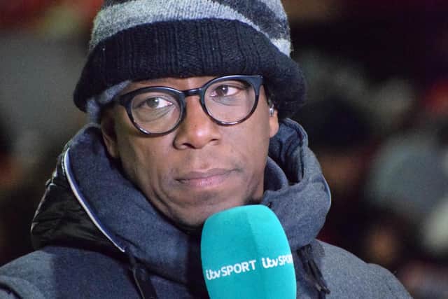 Former Arsenal and England striker Ian Wright was one of the television pundits on hand to watch Banbury's big day in the FA Cup