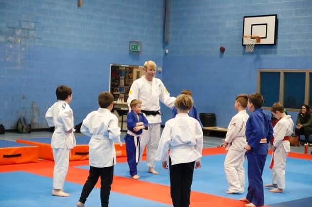 Chris Skelley puts youngsters at Banbury Judo Club through their paces