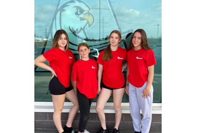 Four Athletes - Emma Cross, Scarlett Hobbs, Katie Feaver, and Lucie Feaver - from Vibes Fitness and Cheer in Banbury have made Team England Youth Median competing for their country in Florida, USA in April 2022.