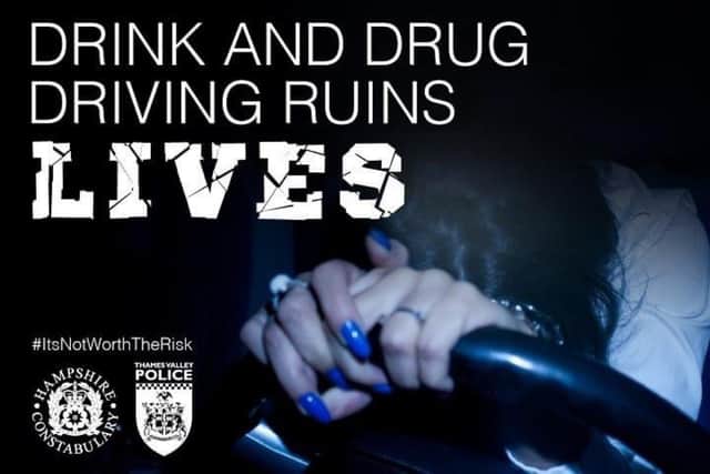 The Joint Operations Roads Policing Unit of Thames Valley Police and Hampshire Constabulary has launched its’ annual drink and drug driving campaign, Operation Holly. (Image from Joint Operations Roads Policing Unit of TVP Tweet)