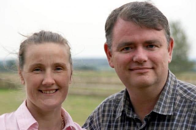 Nicola and Nick Laister who run Fairytale Farm in Chipping Norton