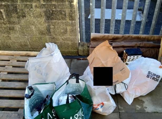 Fly tippers were reported by the public and after an investigation, received £400 worth of fixed penalty notices