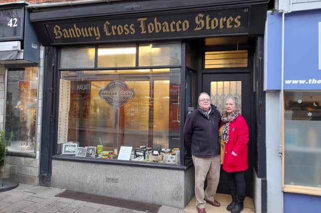 John and Linda Cousins will be closing their family-owned business the Banbury Cross Tobacco Stores on Christmas Eve after 76 years in the High Street of town
